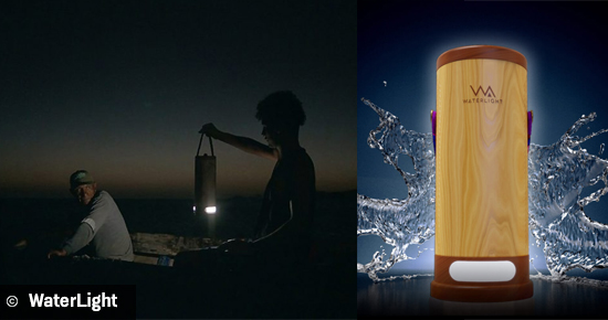 พบกับ “WaterLight” นวัตกรรมโคมไฟจากน้ำเค็ม-ที่แค่ฉี่หรือใส่น้ำทะเลลงไปก็เปล่งแสงได้แล้ว